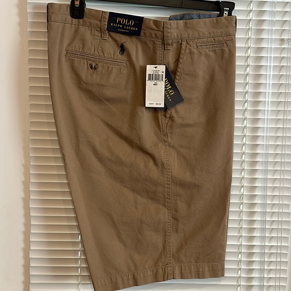 Polo Ralph Lauren Biege Classic Fit Cotton Shorts - Big Man 40T